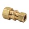 Thrifco Plumbing No. 62R 1/2 Inch x 3/8 Inch Lead-Free Brass Compression Coupling 4401061 - alternate 1